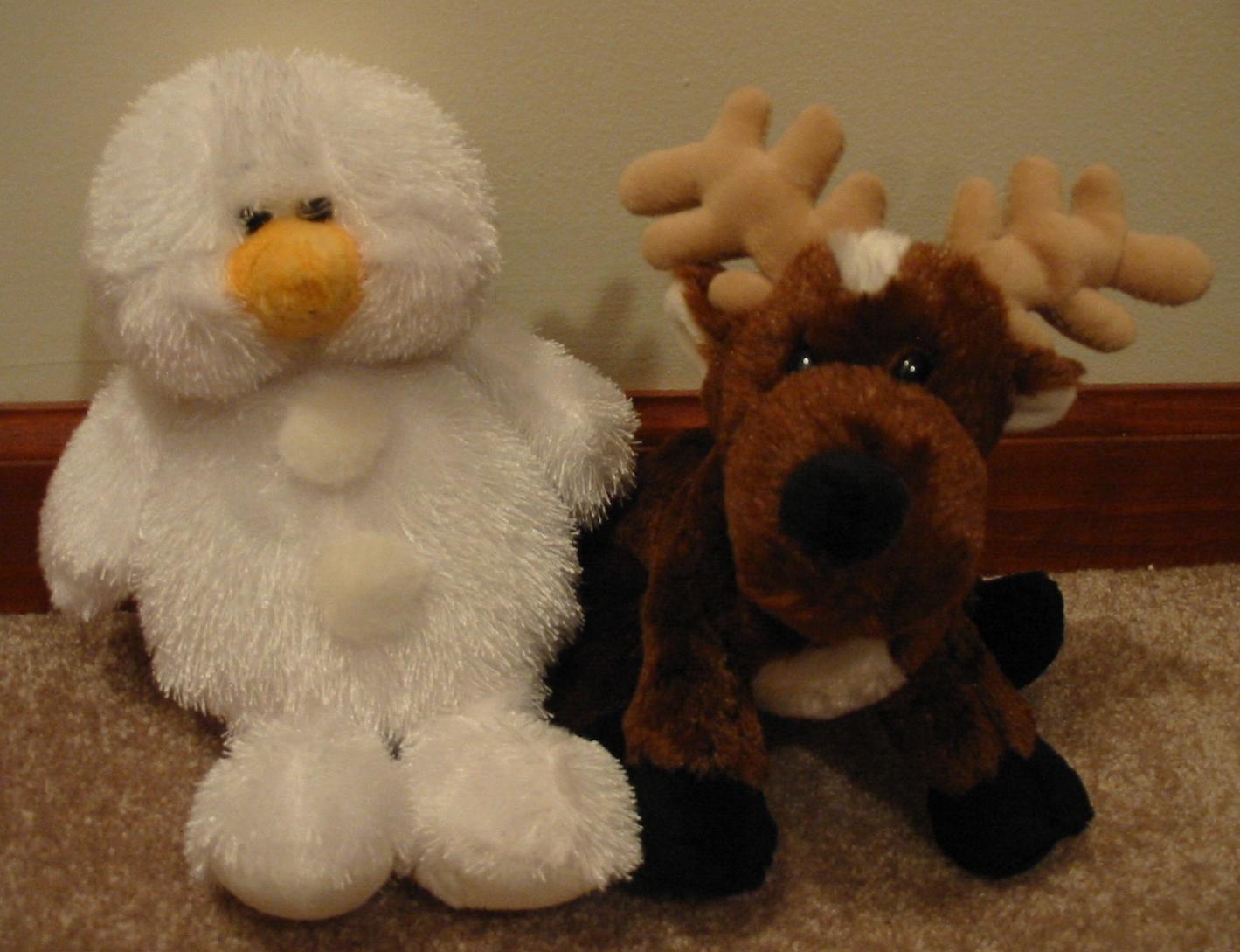 Webkinz Snowman and Reindeer