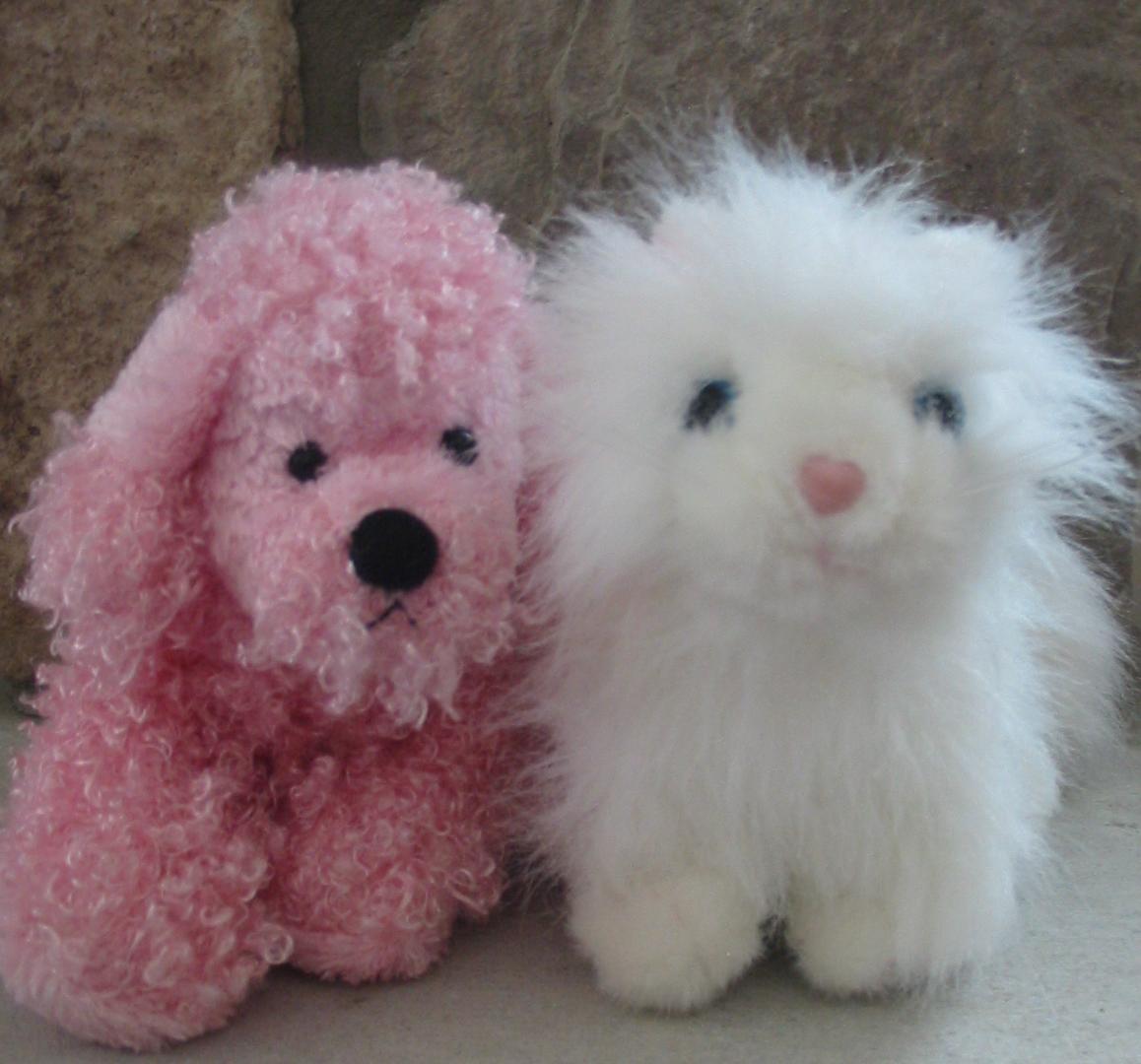 Webkinz Pink Poodle and Webkinz Persian Cat